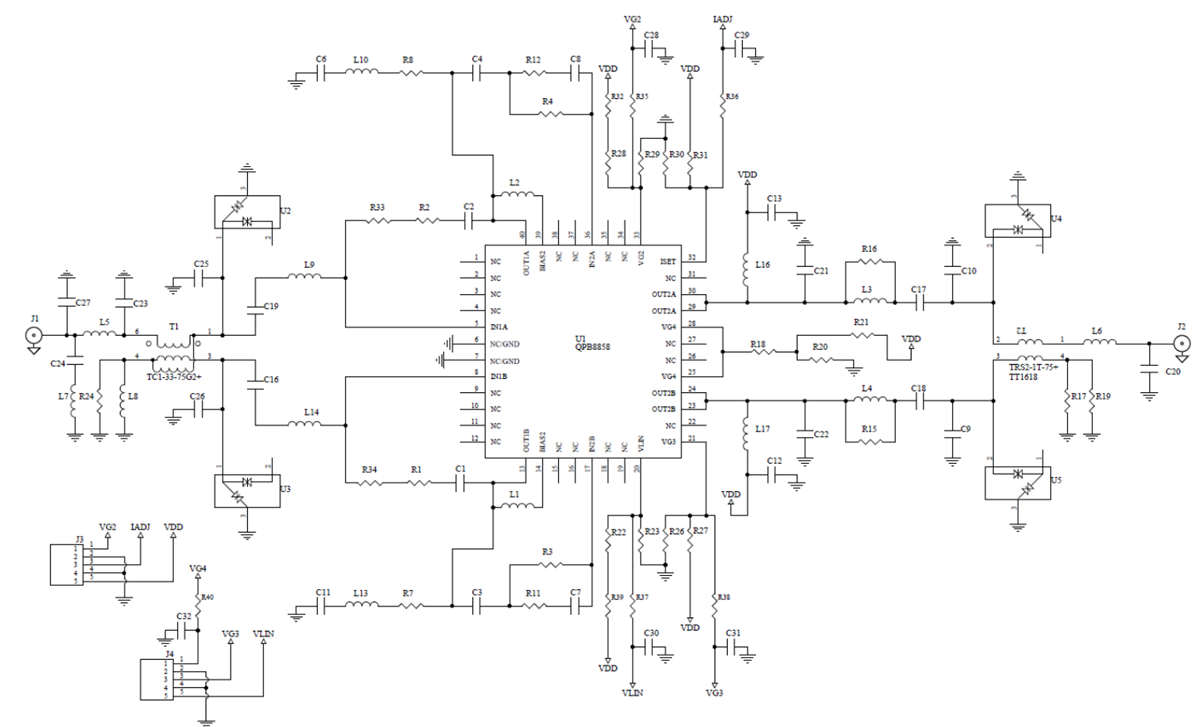 Schematic - Qorvo QPB8858EVB RF Development Tool
